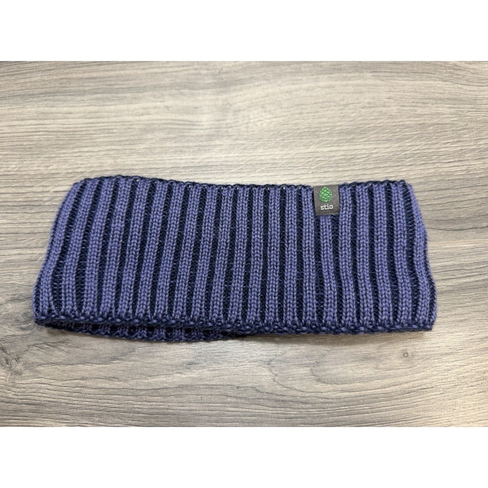 STIO Purple Knit Stretch Headband Fleece Lined One Size Gorpcore Skiing Outdoor